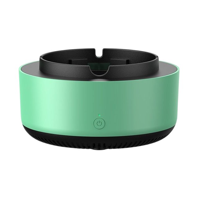 Cenicero purificador de aire filtro de humo purificador de aire de aniones portátil para el hogar (verde) Tmvgtek Libre de BPA