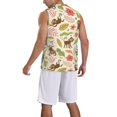 thumbnail image 5 of Easygdp Monkeys in the Jungle Men's Mesh Basketball Jersey Quick Drying Sleeveless Shirts Fitted Muscle Tank Tops Sport Round Neck T-Shirt - 4X-Large, 5 of 9