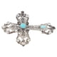 thumbnail image 2 of Holy Cross Brooch Pin Crystal Cross Brooch For Men Suit Pin Accessory For Weddings Formal Events Adds A Touch Of Class To Any Outfit, 2 of 4