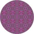 thumbnail image 1 of Ahgly Company Machine Washable Indoor Round Transitional Orchid Purple Area Rugs, 3' Round, 1 of 7