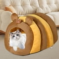 thumbnail image 4 of S SERENABLE Nid pour Chat, Niche Détachable pour Chat d'Intérieur, Petit Chaton, Chiot L, 4 of 7
