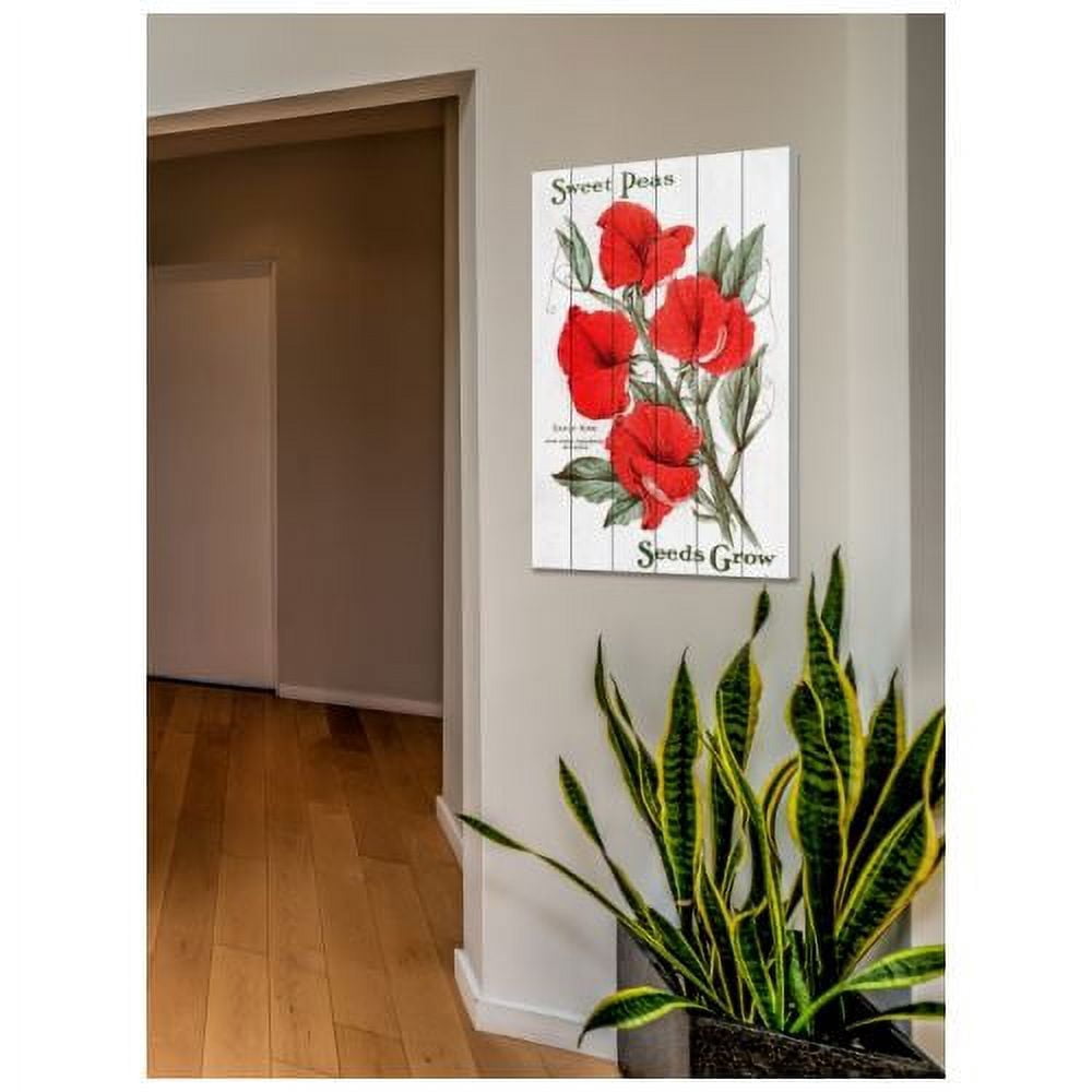 Marmont Hill "Seed Art 3-2" Painting Print on White Wood