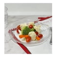 thumbnail image 2 of Designer Swirl 9" Plastic Dessert Plates Set of 4, Plastic Plates, Kitchen Plates for All Occasions BPA Free Dishwasher Safe, 2 of 5