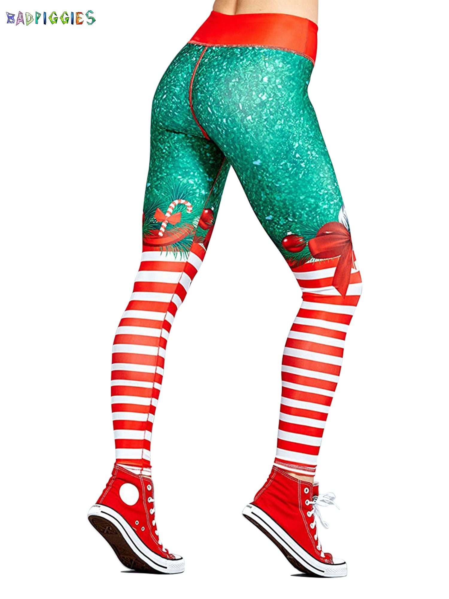 BadPiggies Christmas Leggings for Sport Yoga Fitness Gym Pants Tights ...