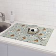 thumbnail image 6 of Zufioo Little Puppies Print Microfiber Dish Drying Mat, 18x24 Inch Water Absorbent Non-Slip Mat for Kitchen, Dining Room, Bar Counter, 6 of 7