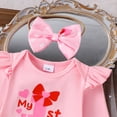 thumbnail image 5 of EnJoCho Baby Girls Valentines Outfit Set 3 Piece Long Sleeve Dress Skirt Accessory First Birthday Clothing Party Festival Celebration Holiday Pageant Christening Special Event Dress, 5 of 6