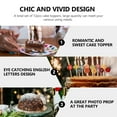 thumbnail image 3 of 12 unids Acrílico Tapas Toppers Pastel Decorativo Inserciones Fiesta de boda Decoración de pasteles, 3 of 6
