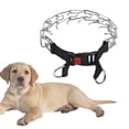 thumbnail image 3 of Collar de cadena de entrenamiento para perros con estrangulador para mascotas con hebilla, collar para perros, engranaje de cadena, punta de 35x55cm Colco collar de cachorro, 3 of 8