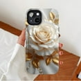 thumbnail image 2 of Luxury Rose Gold Floral iPhone Case Women's Valentine's Day Gift Compatible with iPhone 11/12/13/14/15/16 (Pro Max/Plus), 2 of 9