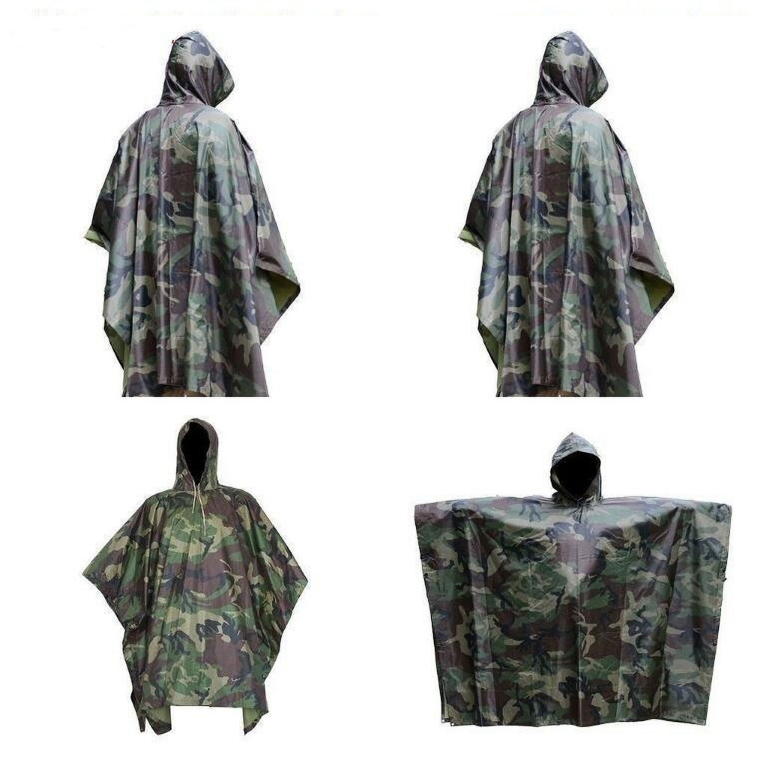 Army Combat Military Festival Poncho BTP Camo Waterproof Rain Cover Jacket - image 5 of 5