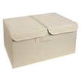 thumbnail image 1 of Bacs de Rangement Pliables en Lin avec Poignées Contenants de Rangement pour Maison Bureau Garde-Robe Vêtements, 1 of 2