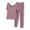 Purple, variant on fatyb Womens Comfy Pajama Sets Short Sleeve Crew Neck Tops with Sleep Pants 2 Piece Ladies Pjs Outfits