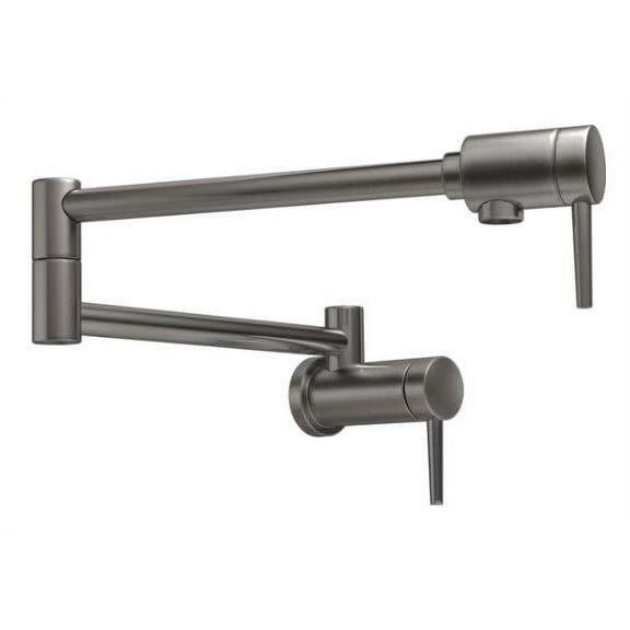 Delta 1165LF-KS Contemporary Pot Filler, Black Stainless