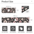 thumbnail image 3 of Cute Pink Flowers on Black Sink Splash Guard Faucet 30x5.4in Drying Mat Drying Mat Absorbent Pad for Bathroom Kitchen 1PCS, 3 of 7