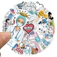 thumbnail image 2 of Pegatinas Kawaii Micro World, 60 unidades, escenas de dibujos animados en miniatura, 2 of 2
