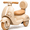 Beige, variant on 12V Kids Electric Motorcycle w/ 2.4G Remote Control, 3-Wheel Design & Soft-Start for Toddlers Ages 1-3 | Safe-Ride Lights & Bluetooth, Pink