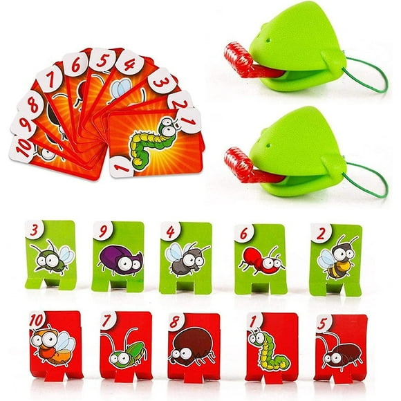 Multiplayer Board Game: Greedy Chameleon, Chameleon Eats Mosquitoes, Tongue Ejection Card, New Exotic Desktop Toy-SHUNJING