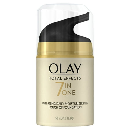 Olay Total Effects CC Cream Daily Moisturizer + Touch of Foundation, 1.7 fl (Best Green Tinted Moisturizer For Rosacea)