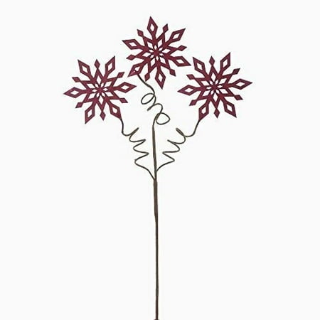 - Kurt Adler Red Snowflake Pick