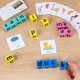 thumbnail image 4 of Juego de ortografía de palabras, ortografía natural, letras vocales, juguete de bloques de construcción giratorios cognitivos para niños, 4 of 5
