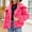 Hot Pink, variant on Womens Coat Cropped Jacket Long Sleeve Coats Warm Winter Jackets Women Classic Airport Jacket Cute Summer Clothes for Women Winter Coat for Womens Easy Carry Raincoat Jacket Sweet Jacket Impossibly