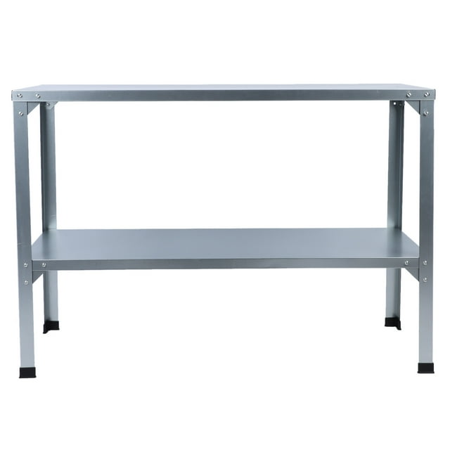 Potting Bench, Easy To Install Outdoor Potting Table Adjustable Shelf Double Layers for Patio