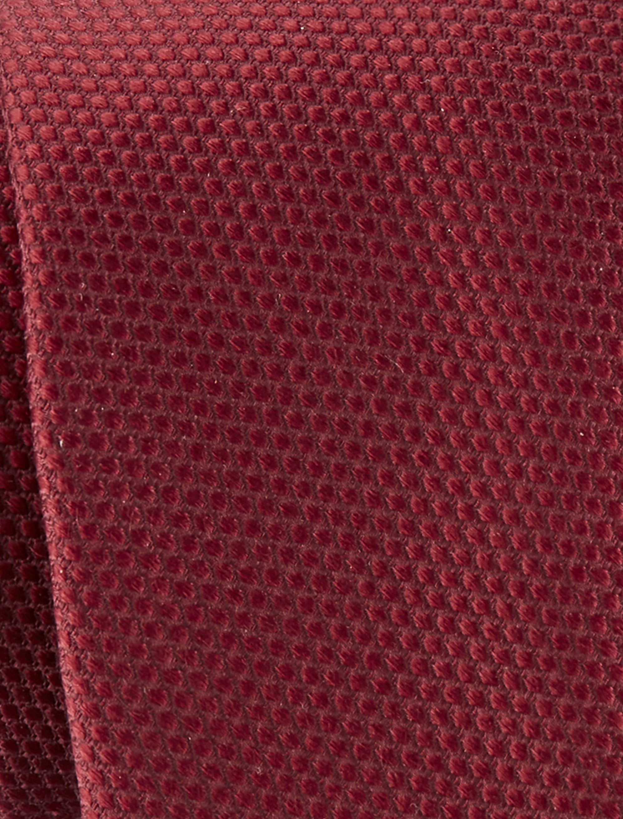 Solid Silk Tie Burgundy XL