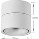thumbnail image 5 of Foco LED Interior 5W, Plafón Orientable 360° Giratorio e Iluminación Superficial COB LED 10x10cm/Aluminio Aplique (Blanco-6000K) brillar Electrónica, 5 of 5