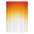 thumbnail image 1 of Geometric Stall Shower Curtain, Ombre Geometric Triangle Shape by Digital Gradient Modern Retro Style, Fabric Bathroom Set with Hooks, 54W X 78L Inches, Orange Yellow Cream, by Ambesonne, 1 of 4