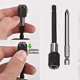 thumbnail image 4 of 1/4 Drill Bit Extension Set, 2 Pieces Flexible Drill Bit Extension Shaft, 3 Pieces Quick Change Magnetic Screwdriver Bit Holder, 4 of 5