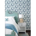 thumbnail image 2 of Chesapeake Janetta Blue Butterfly Wallpaper, 2 of 4