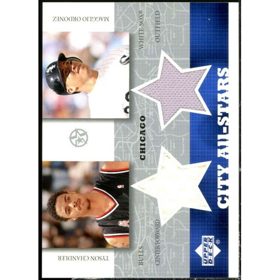 Tyson Chandler/Ordonez 2002-03 UD SuperStars City All-Stars Dual Jersey #TCMO