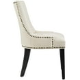 thumbnail image 4 of Modway Marquis 20.5" Solid Rubberwood and Fabric Dining Chair in Beige, 4 of 5