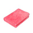 thumbnail image 3 of Pedty 50X70CM Fashion Solid Soft Throw Boys Blanket Warm Coral Plaid Blankets Flannel the Towel (Watermelon red),Throws, 3 of 4