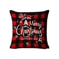 thumbnail image 2 of Christmas Pillow Cover for Sofa Decor - 17.7x17.7 Inch Holiday Decorative Pillowcase with Zipper, 2 of 6