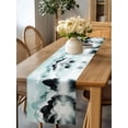 thumbnail image 5 of Ink Painting Mountains Lake Surface Table Runner-36 Inch Long Chinese Style Table Runners Linen Burlap Tablerunner for Kitchen Dining Room Holiday Party, 5 of 9