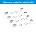 thumbnail image 5 of BELOWSYALER Skateboard Truck Speed Washer Round Metal Spacers Washers Repair Nut Set Washers Nut Spacers for Skateboarding Trucks, 5 of 9