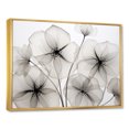 thumbnail image 2 of Designart "Speedy Morning Glory In Black And White" Morning Glory Floater Framed Wall Art Prints, 2 of 5