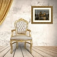 thumbnail image 3 of Frank, Assaf 24x19 Gold Ornate Wood Framed with Double Matting Museum Art Print Titled - Evening view of Golden Jubilee over River Thames with Westminster Abby, 3 of 4