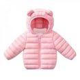 thumbnail image 2 of JANDEL Winter Down Coats for Kids Baby Boys Girls Light Puffer Padded Jacket Bear Hoods Infant Outerwear, 2 of 6