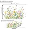 thumbnail image 2 of Flower Wall Decals Watercolor Wildflower Grass Butterflies Wall Stickers Peel and Stick Wall Art Spring Summer Decor for Girls Bedroom Living Room Home Office Wall Decor, 2 of 8