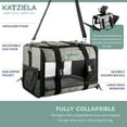 thumbnail image 2 of Katziela Quilted Companion Pet Carrier - Comfortable - Airline Approved for Dogs and Cats Small Gray, 2 of 7