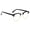 Gold, variant on Retro Blue Light Blocking Glasses Non-Prescription for Men Women UV400 Computer Gaming Eyewear Black Gold Semi-Rimless Frame
