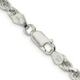thumbnail image 3 of Auriga Fine Jewelry 925 Sterling Silver 4.25mm Diamond-cut Rope Chain Necklace 26inch for Women, 3 of 6