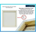 thumbnail image 3 of 1-1/2" Gallery Depth White Stretched Canvas 10x20 10 Pack 13oz Professional Artist Quality, 100% Cotton, Art Supplies for Crafts, Gesso-Primed for Oil, Acrylic & Mixed Media, 3 of 6