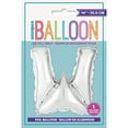 thumbnail image 2 of Unique Industries 14" Silver Solid Print Birthday Balloon, 2 of 2