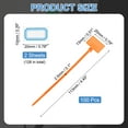 thumbnail image 2 of 4inch Zip Ties, 100pcs Cable Ties Tags Nylon Wire Marking Label Self Locking Plastic Straps Write on with Label Tags Paper for Organization Cord Network Ethernet Marking, Orange, 2 of 7