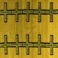 thumbnail image 1 of Ahgly Company Machine Washable Indoor Square Southwestern Yellow Country Area Rugs, 5' Square, 1 of 4