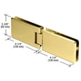 thumbnail image 3 of CRL GRA180BR Brass Grande 180 Series 180 Degree Glass-to-Glass Hinge, 3 of 3