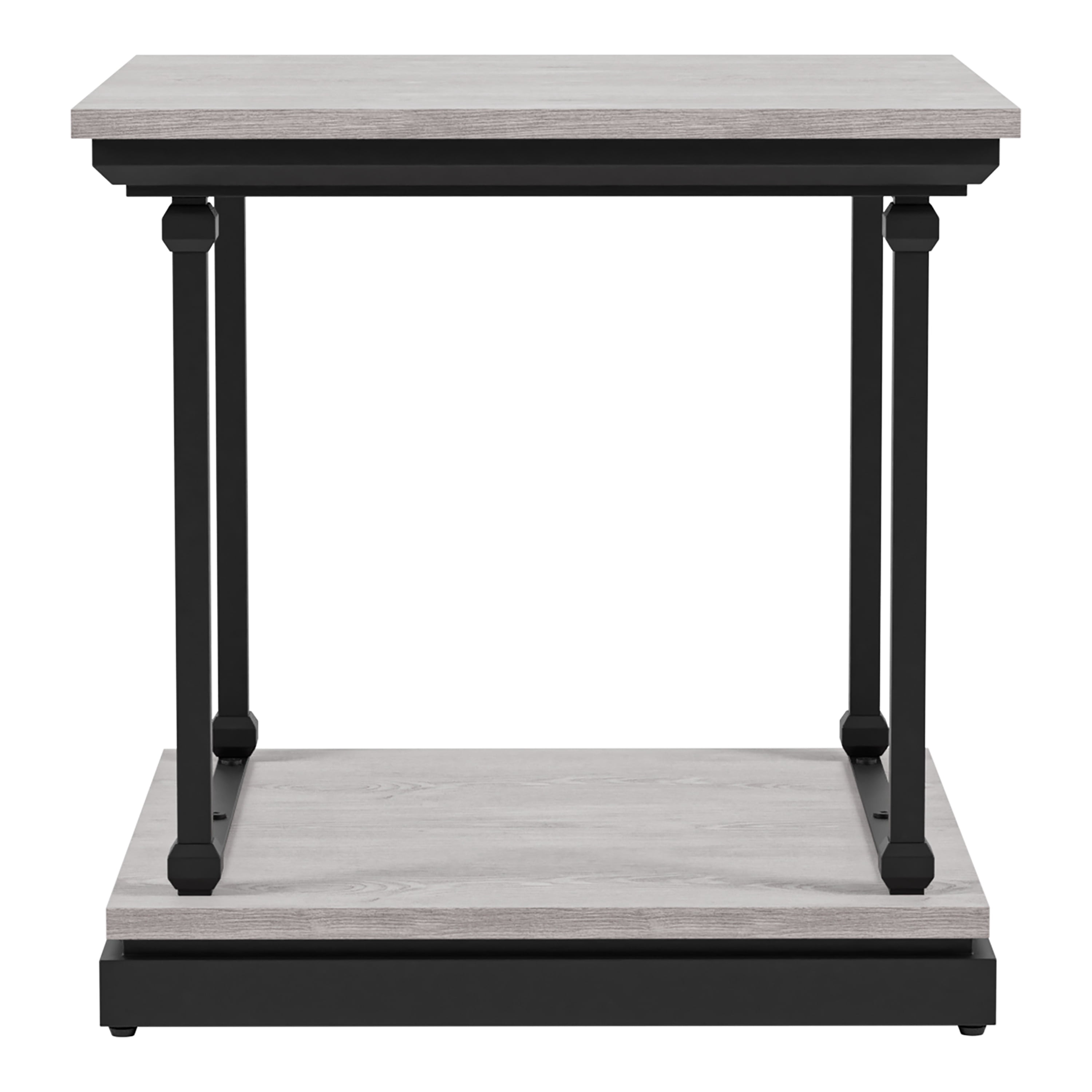 Furniture of America Laem 1-Shelf End Table, Antique White